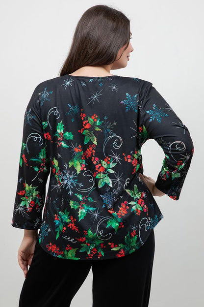 Tops Holly Jolly Tunic Top