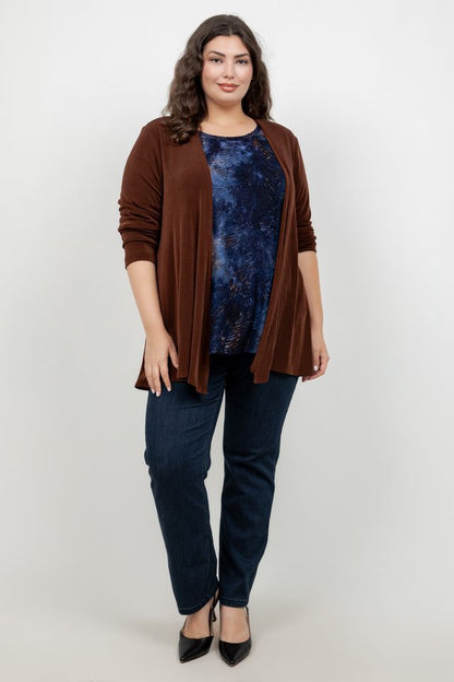 Vikki Vi Classic Bronze Swing Cardigan