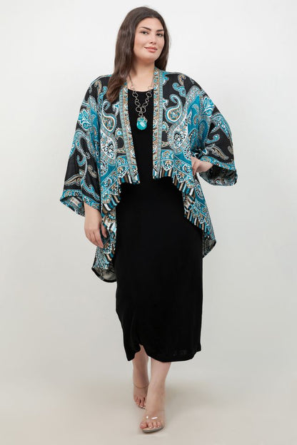 Jackets BOK Style Turquoise Cape