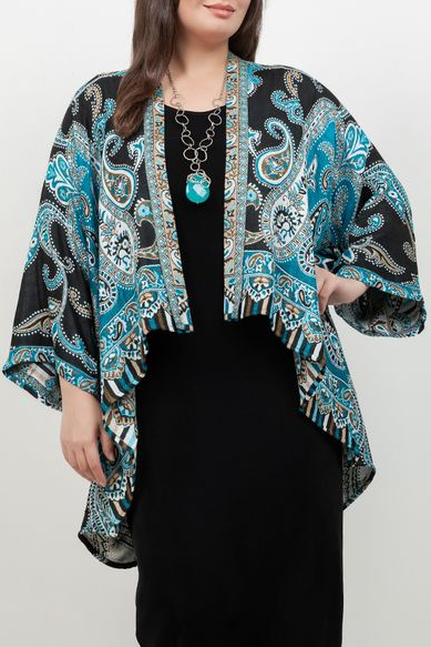 Jackets BOK Style Turquoise Cape