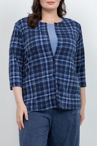 Jackets Vikki Vi Jersey Urban Plaid 3/4 Sleeve Cardigan