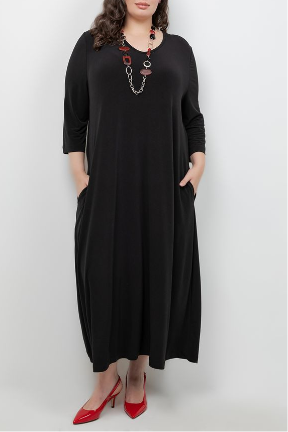 Dresses Vikki Vi Jersey Black V Neck Pocket Dress