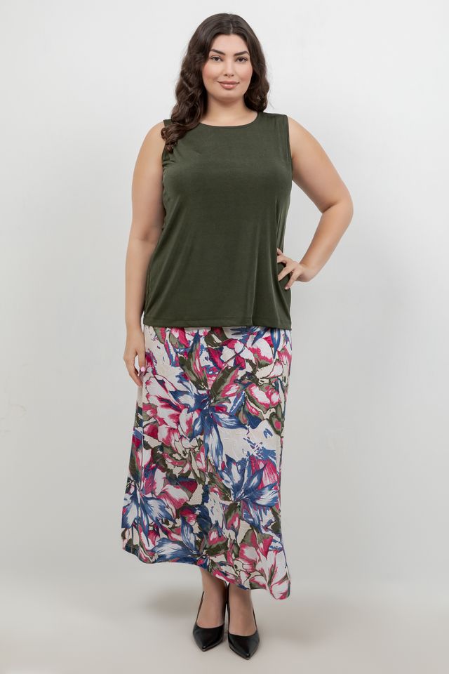 Vikki Vi Jersey Georgia Floral Maxi Skirt