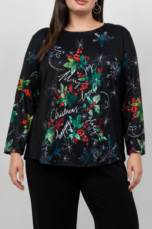 Tops Holly Jolly Tunic Top