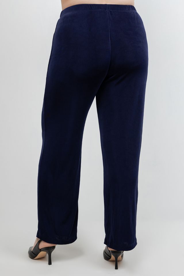 Pants Vikki Vi Classic Navy Petite Pull-On Pant