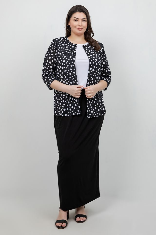 Jackets Vikki Vi Jersey Night Sky 3/4 Sleeve Cardigan