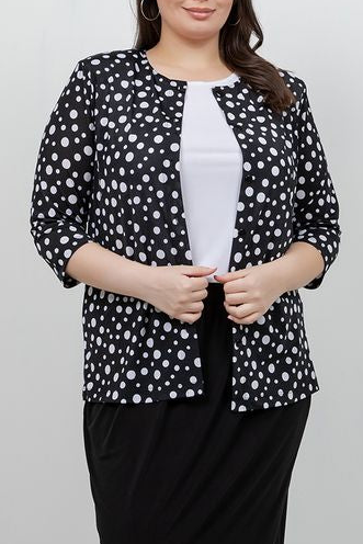 Jackets Vikki Vi Jersey Night Sky 3/4 Sleeve Cardigan
