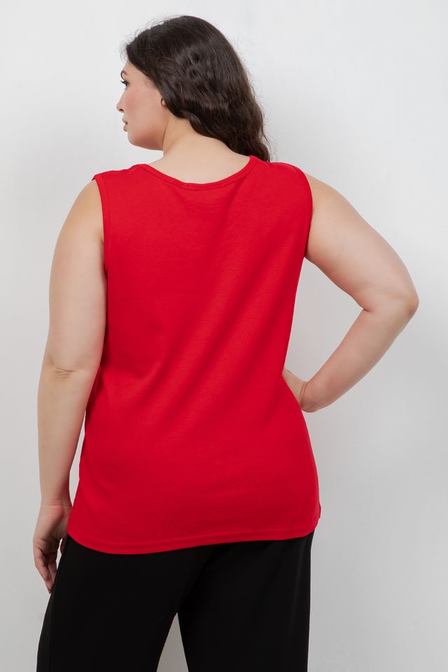 Tops Red Cotton Tank