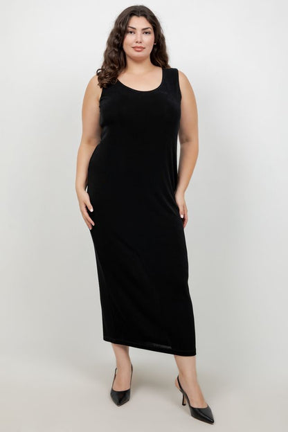 Vikki Vi Classic Black Maxi Tank Dress