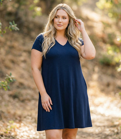 dress Plus Size Quinn V-Neck Pocket Dress