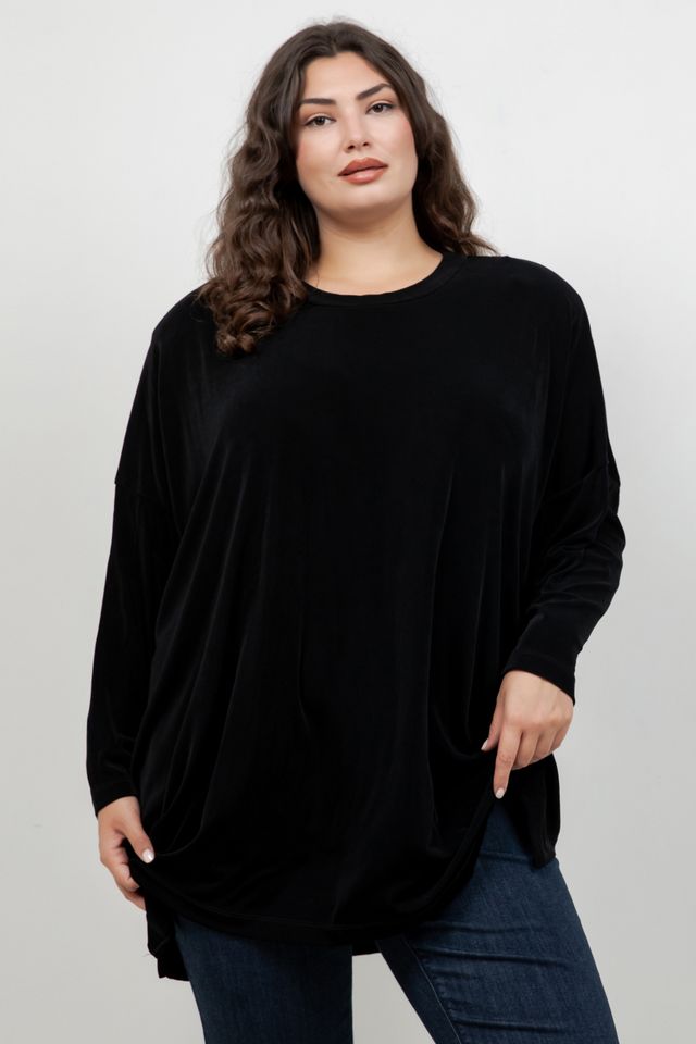 Vikki Vi Classic Black Swing Top