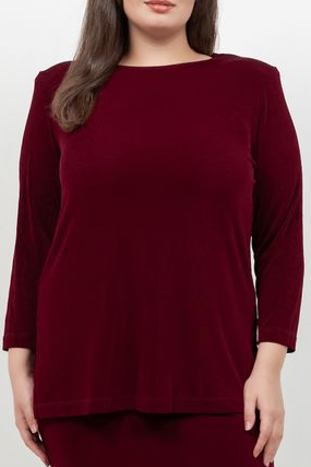 Vikki Vi Classic Shiraz Long Sleeve Tunic