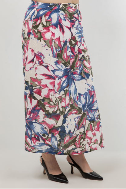 Vikki Vi Jersey Georgia Floral Maxi Skirt