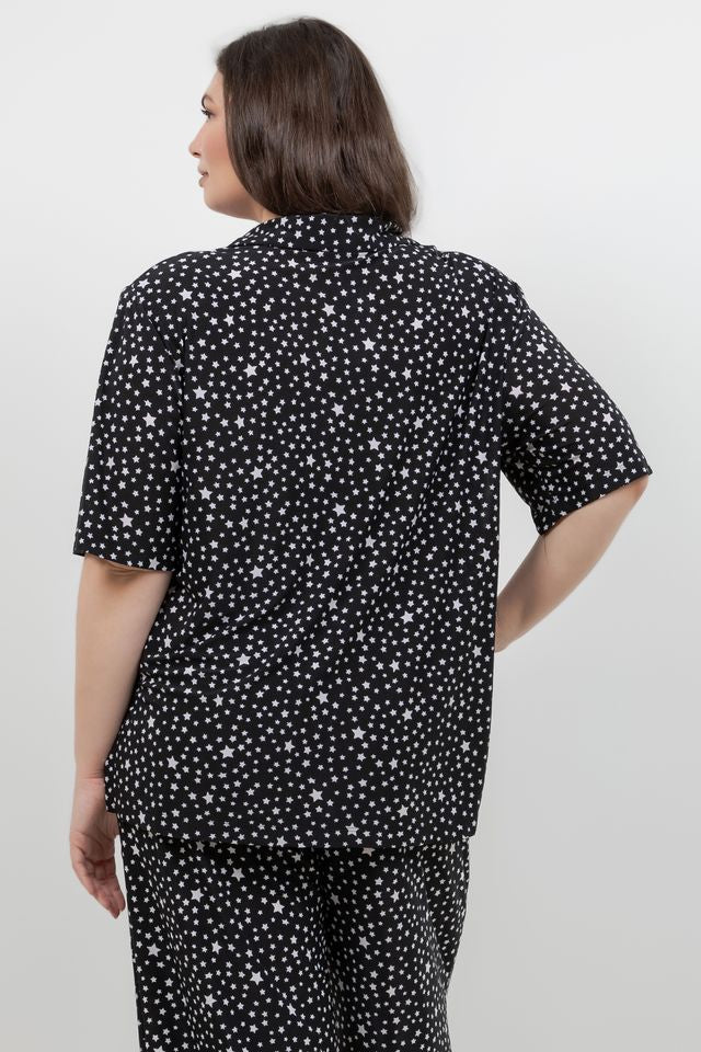 Tops Vikki Vi Jersey Stars Camp Shirt