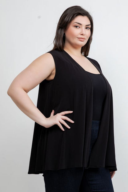 Jackets Vikki Vi Black Jersey Swing Vest