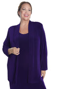 Vikki Vi Classic Royal Purple Kimono Jacket