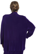 Vikki Vi Classic Royal Purple Kimono Jacket