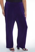 Vikki Vi Classic Royal Purple Petite Pull-On Pant