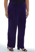 Vikki Vi Classic Royal Purple Pull on Pant