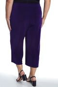 Vikki Vi Classic Royal Purple Crop Pant