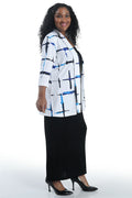 Vikki Vi Royal Splash 3/4 Sleeve Kimono