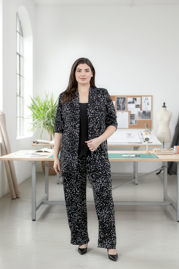 Vikki Vi Jersey Nocturne Kimono Jacket