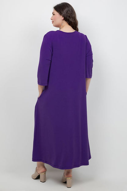 Dresses Vikki Vi Jersey Iris V Neck Pocket Dress