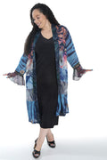 Sterling Blue Patchwork Maxi Duster