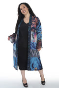 Sterling Blue Patchwork Maxi Duster