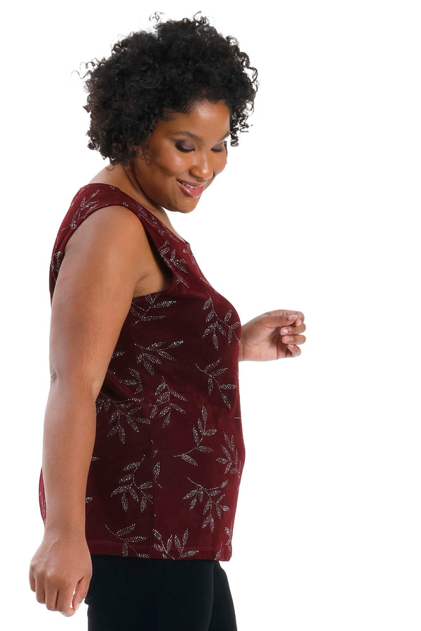 Vikki Vi Classic Shiraz Sparkle Tank