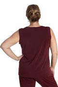 Vikki Vi Jersey Bordeaux Tank