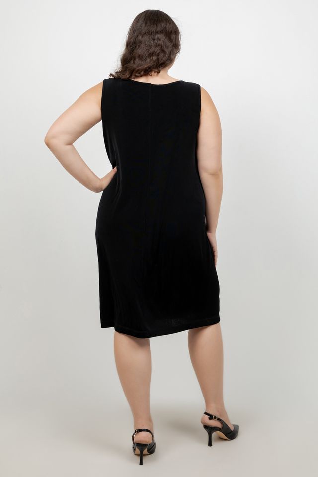 Vikki Vi Classic Black Short Shell Dress