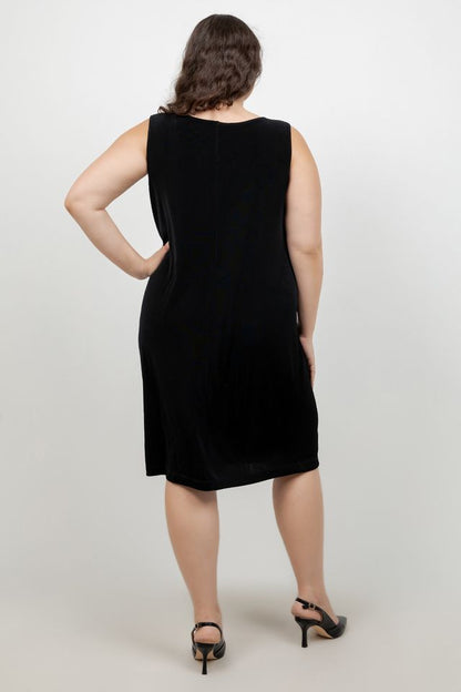 Vikki Vi Classic Black Short Shell Dress