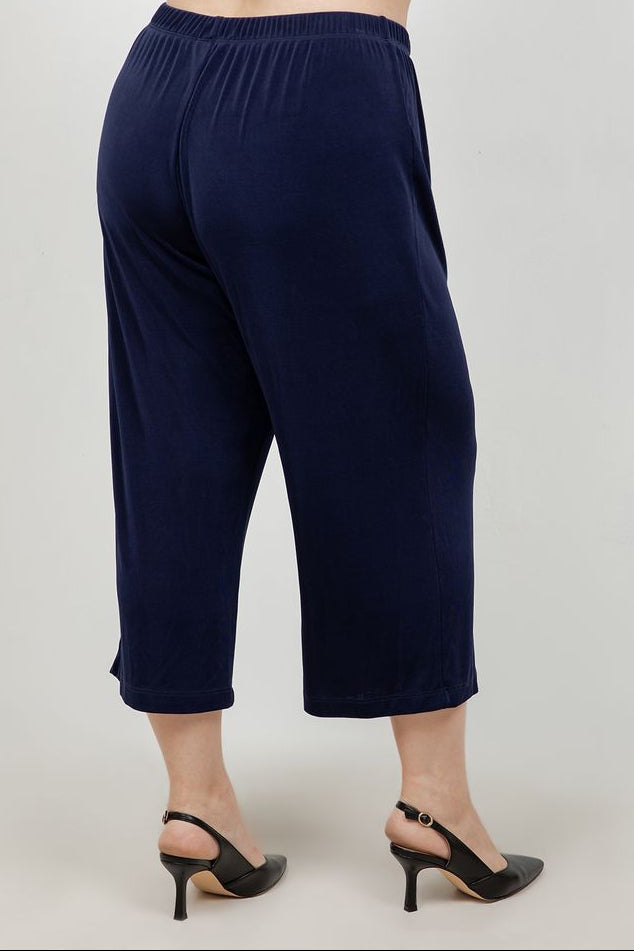 Vikki Vi Classic Navy Crop Pant