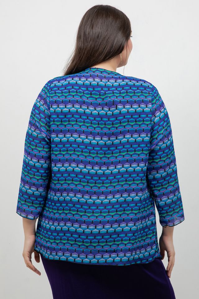 Jackets Vikki Vi Purple Deco Swing Cardigan