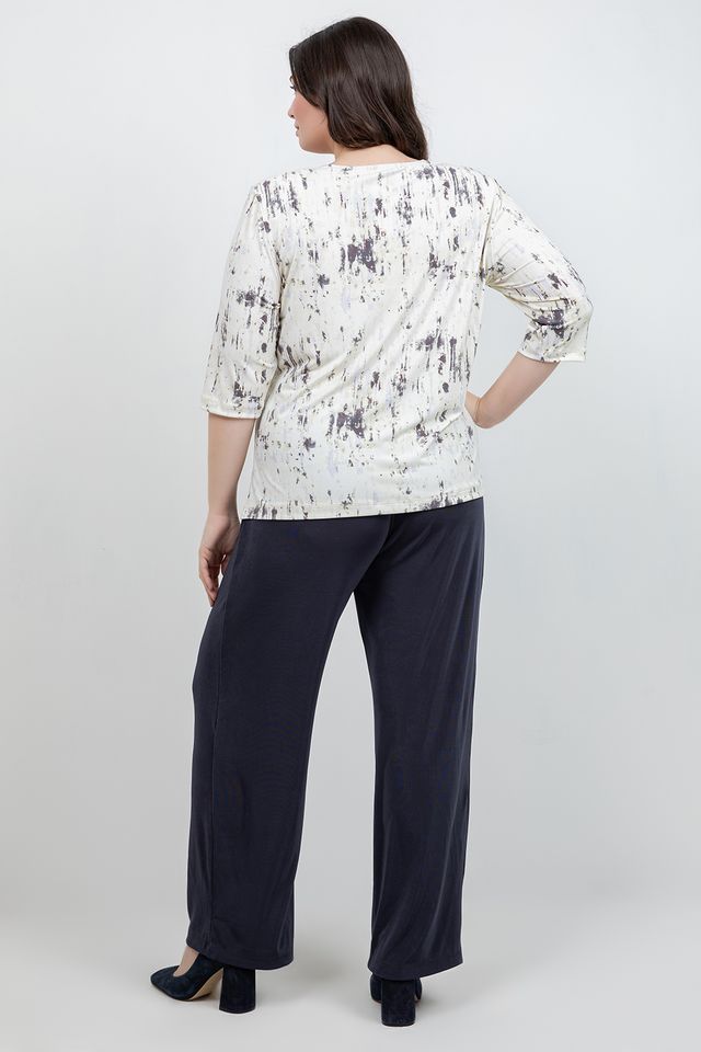 Tops Vikki Vi Jersey Butter Haze 3/4 Sleeve Top