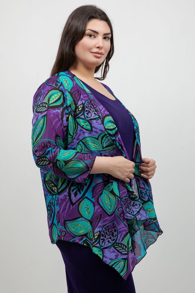 Jackets Vikki Vi Purple Figgy Swing Cardigan
