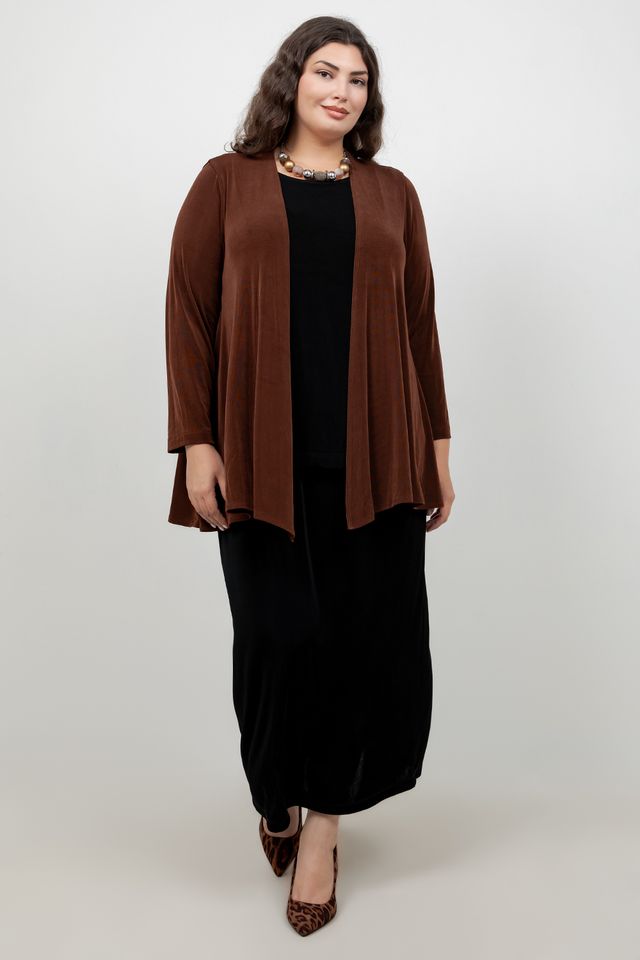 Vikki Vi Classic Bronze Swing Cardigan