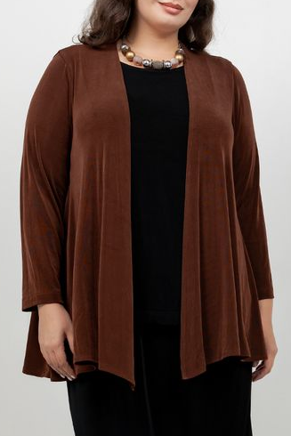 Vikki Vi Classic Bronze Swing Cardigan