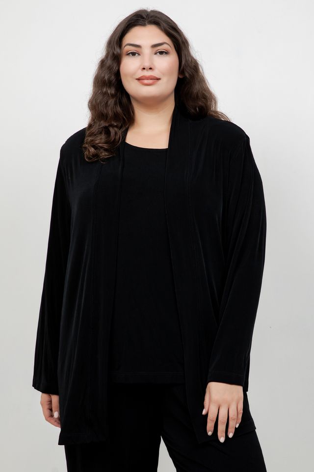 Vikki Vi Classic Black Kimono Jacket