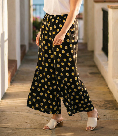 bottom Plus Size Wide-Leg Pants