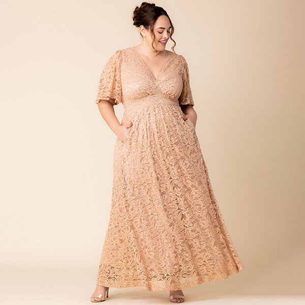 Dresses Luminous Sequin Lace Long Gown