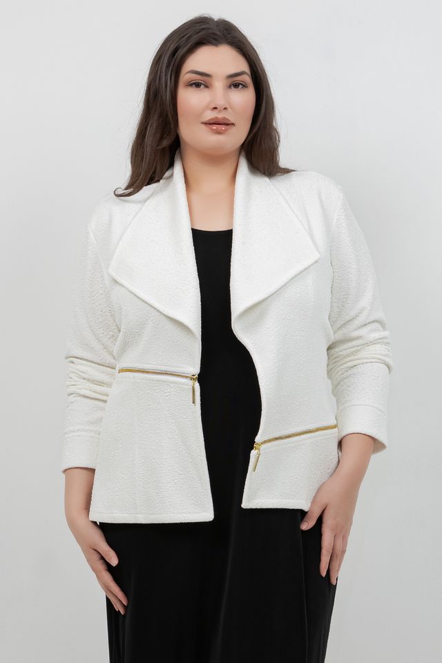 Jackets Eva Varro Cream Short Barcelona Jacket