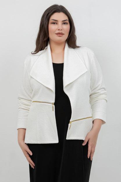 Jackets Eva Varro Cream Short Barcelona Jacket