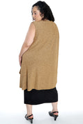 Vikki Vi Gold Glimmer Swing Vest