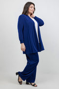 Jackets Vikki Vi Classic Royal Blue Long Kimono Jacket