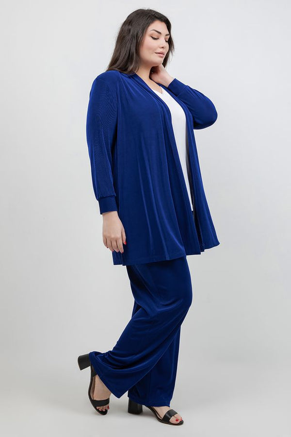Jackets Vikki Vi Classic Royal Blue Long Kimono Jacket