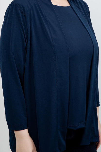 Jackets Vikki Vi Jersey Navy Kimono Jacket