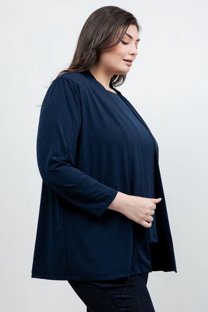 Jackets Vikki Vi Jersey Navy Kimono Jacket