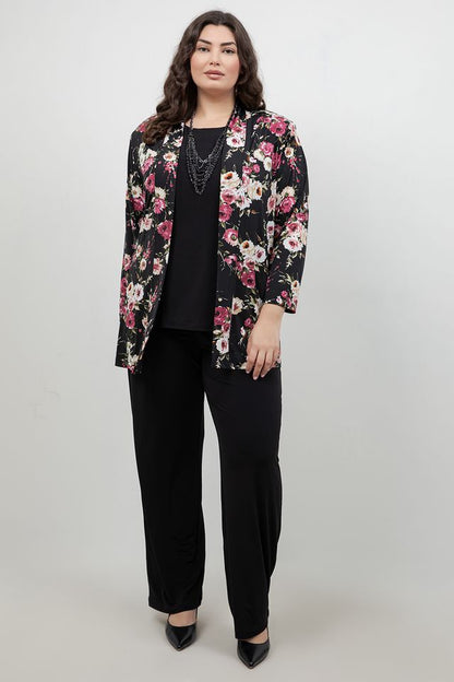 Vikki Vi Jersey Petite Rose Kimono Jacket